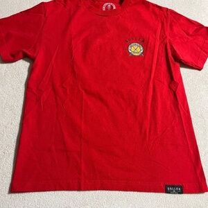 Sullen Art Collective Shirt Mens Medium Red Shark Tattoo Graphics Tee Artist